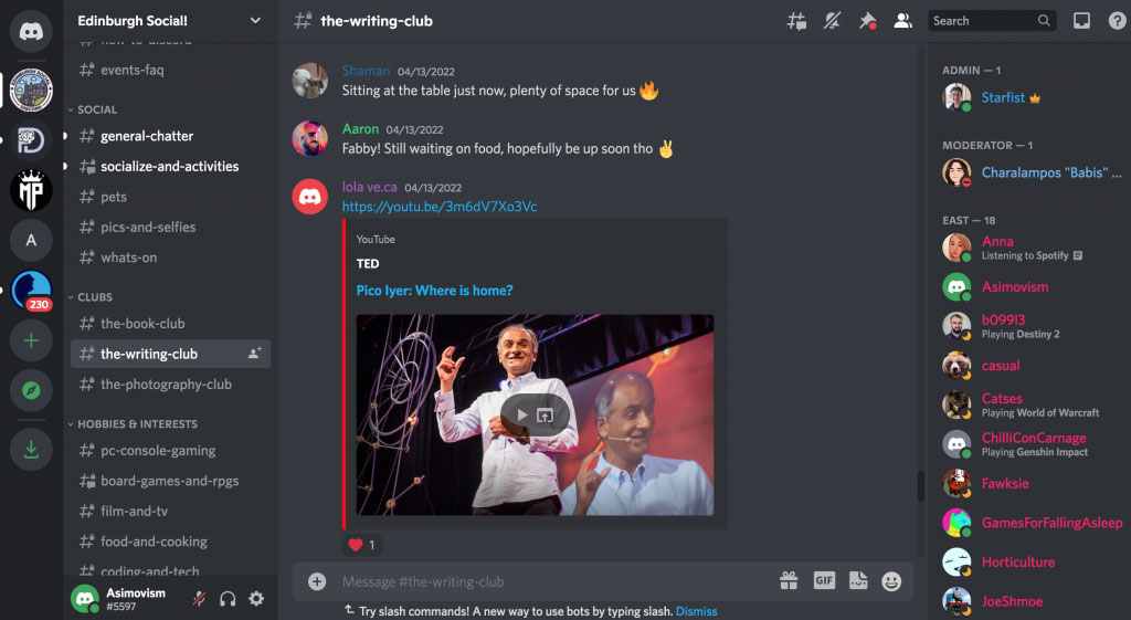 Discord Interface